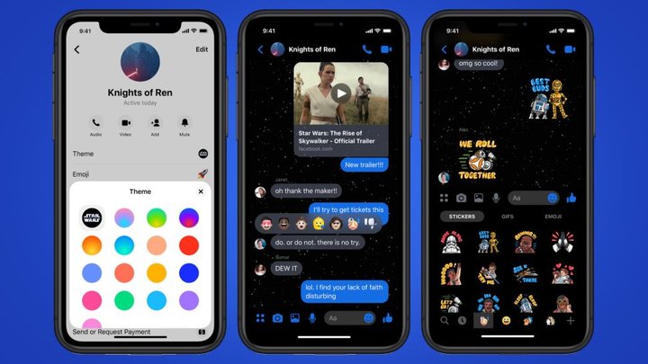 fb messenger star wars dark mode 1