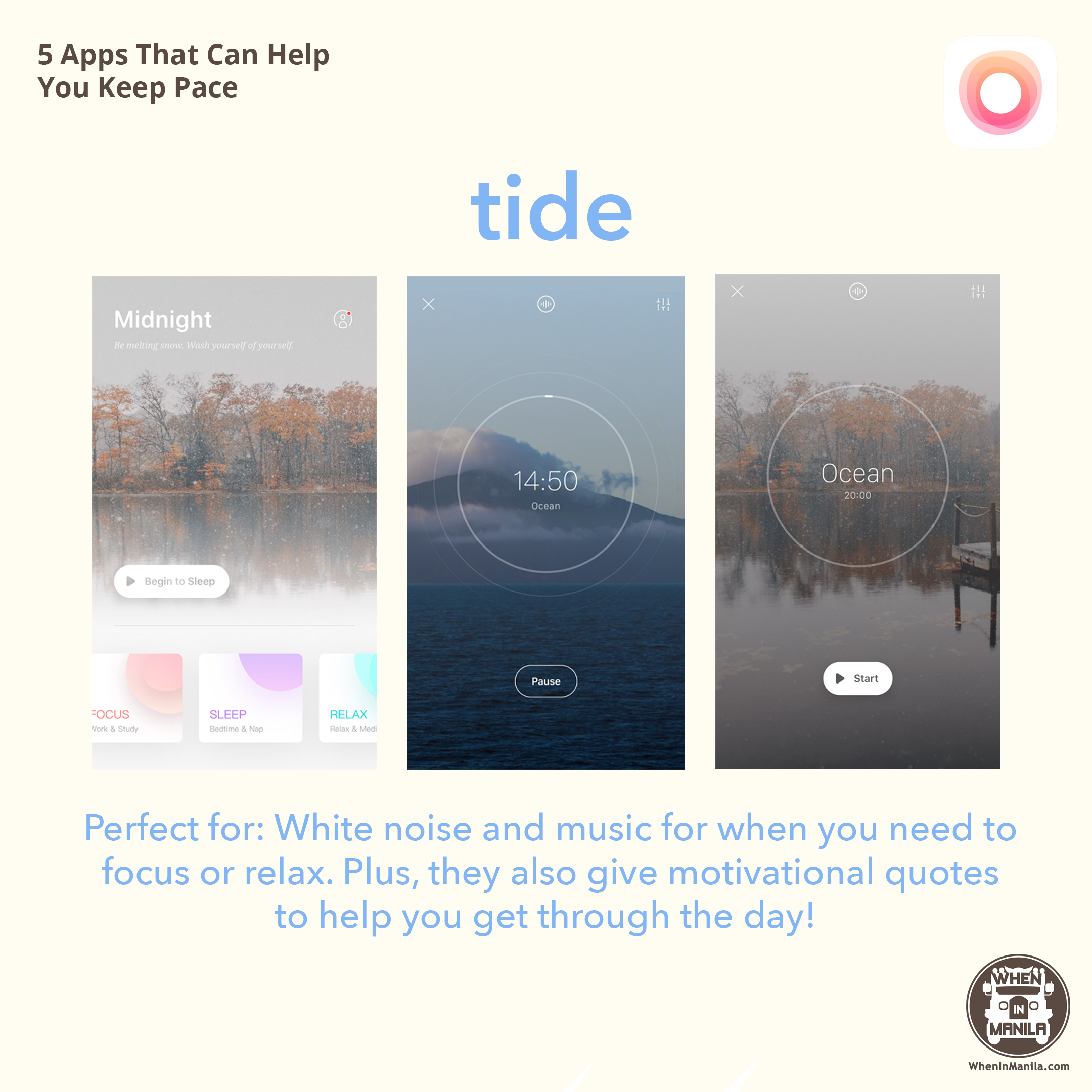 5 Apps That Can Help You Keep Pace 5 tide