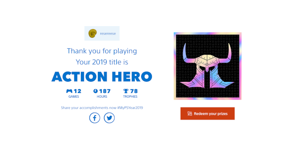 You Can Now View Your PlayStation 2019 Wrap-Up and Get These Freebies! 6 Playstation 2019 wrap up stats 5