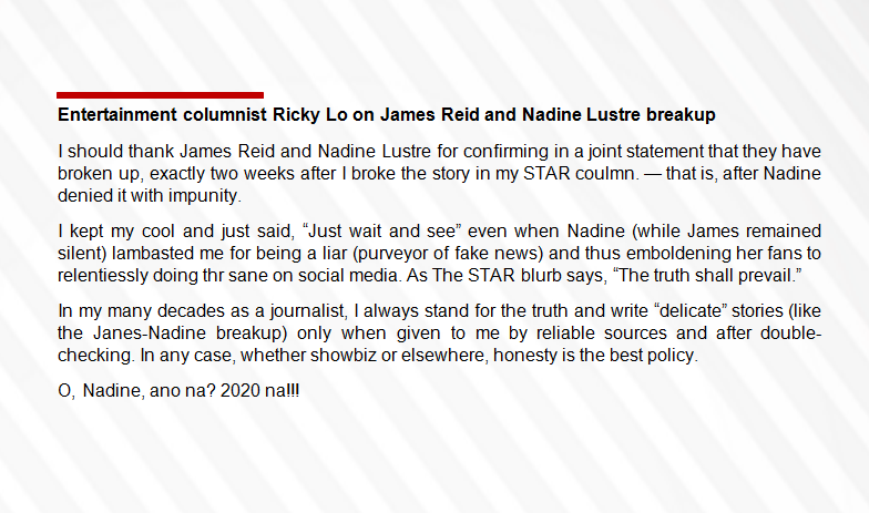 Ricky Lo JaDine Breakup