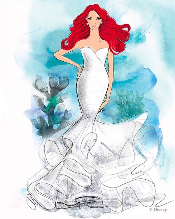 Disney wedding gown Ariel