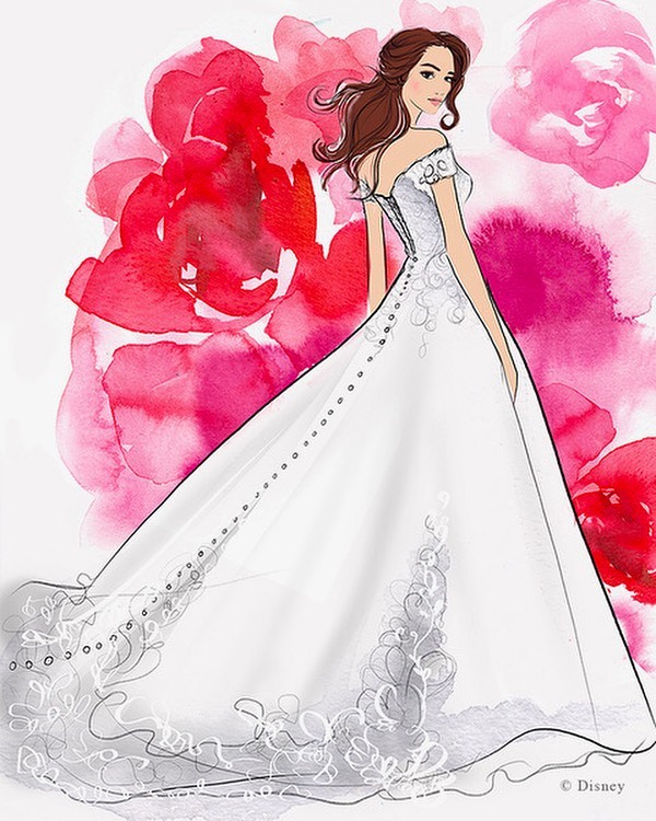 LOOK: Disney is Releasing Wedding Dresses Inspired By Your Favorite Princesses 2 Disney wedding gown Belle