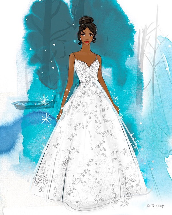 Disney wedding gown Tiana