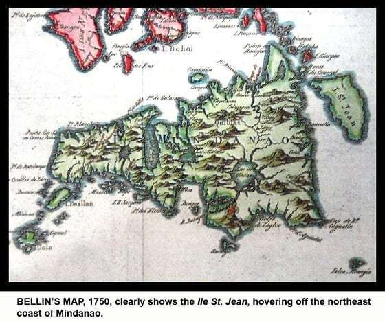 Map by Jacques Nicolas Bellin showing the island of San Juan