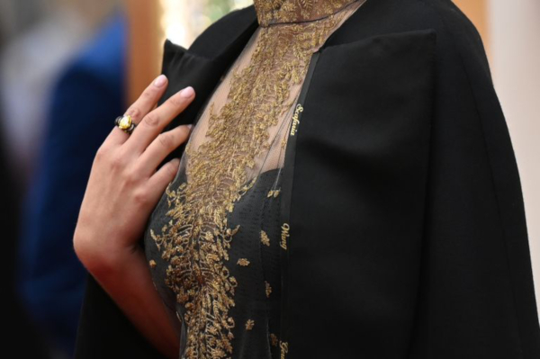 israeli actress natalie portman wears a cape embroidered news photo 1581295700
