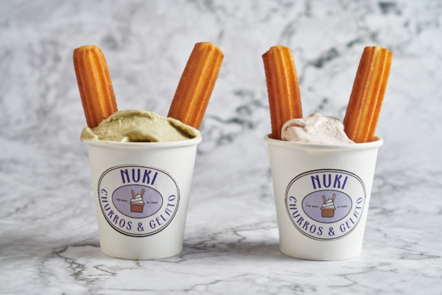 Churros and Gelato go well together and here's a proof of it! 1 Nuki 1