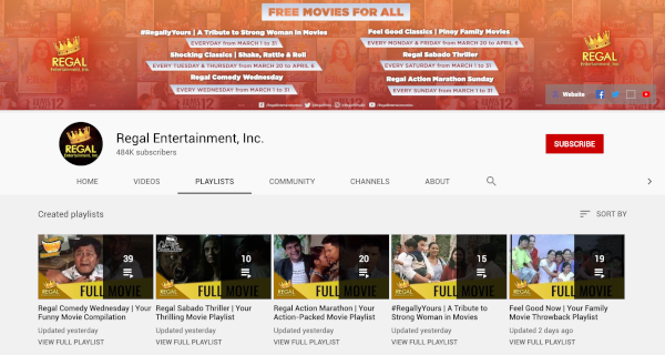 Regal Films Youtube