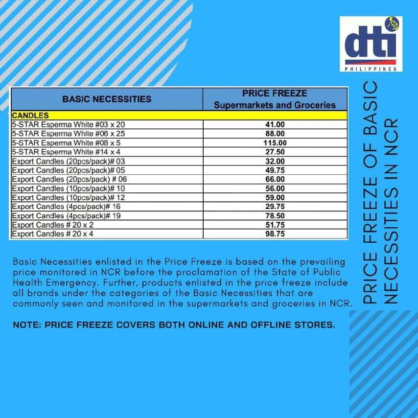 coronavirus dti price freeze 1