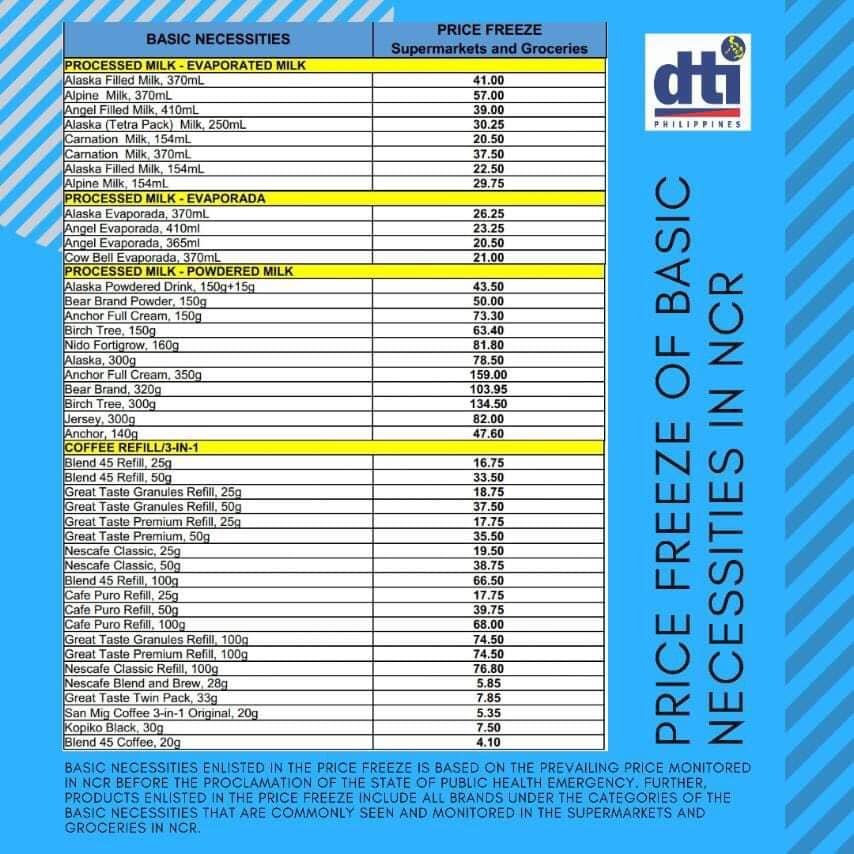 coronavirus dti price freeze 3