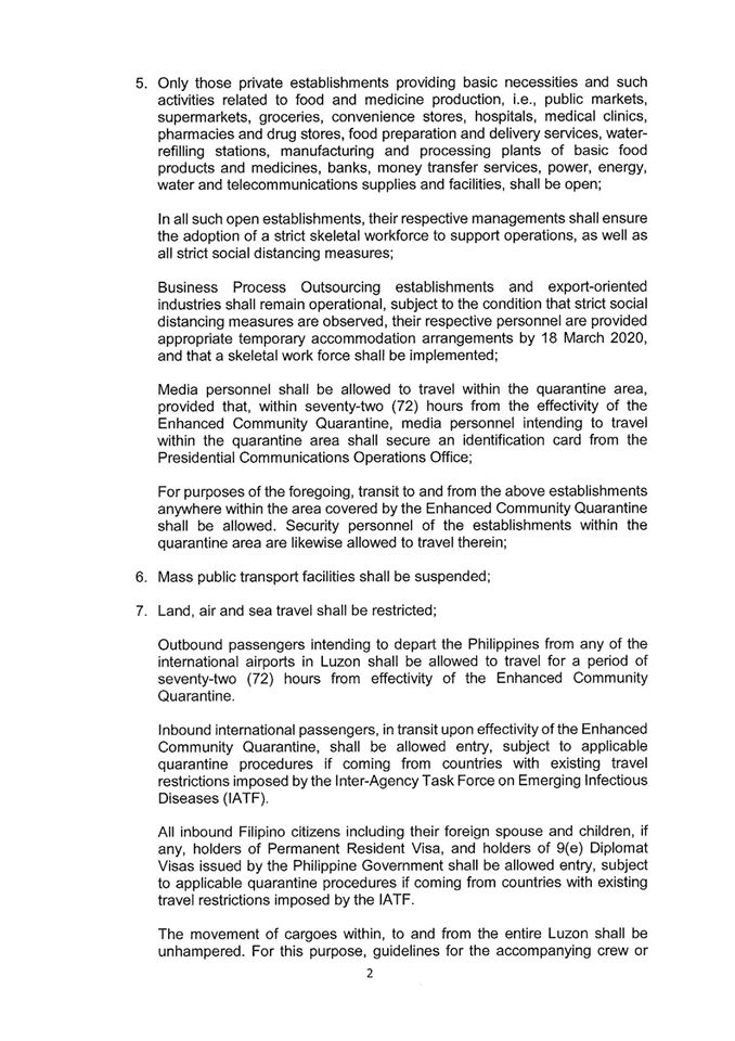 A timeline of the Metro Manila lockdown 7 paper 2