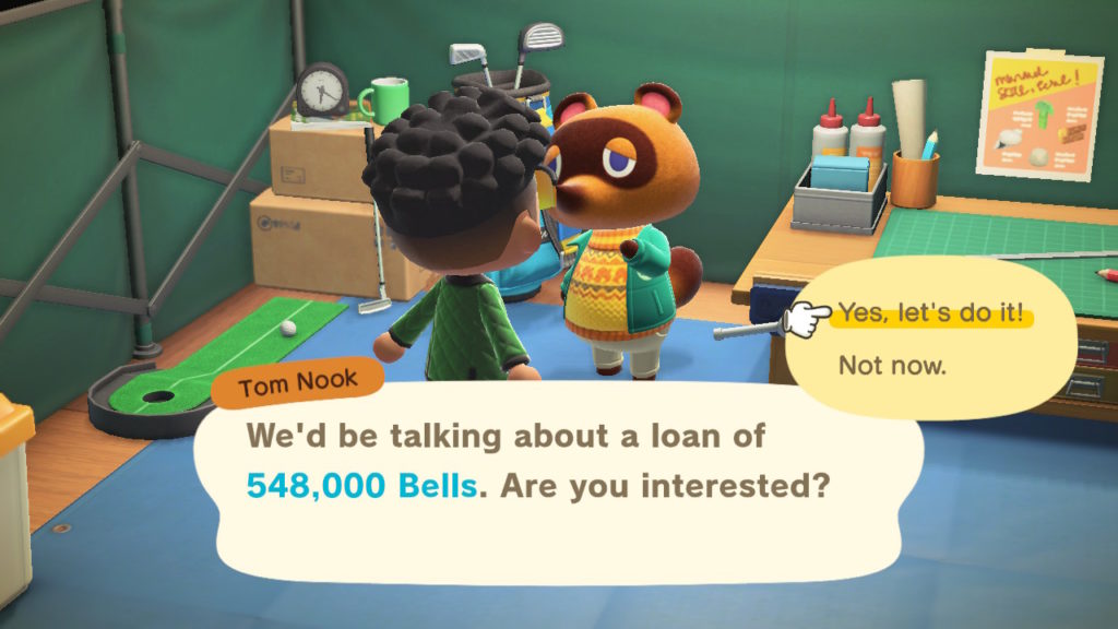 Animal Crossing debt