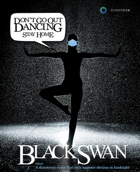 5 Movie Posters Re-Imagined for the Age of COVID-19 3 Black Swan Movie Poster COVID 19