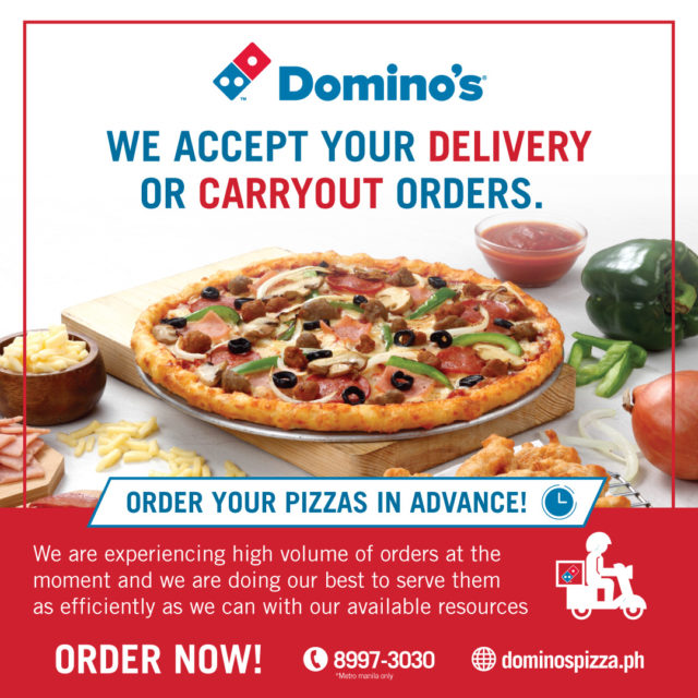 Dominos Pizza delivery