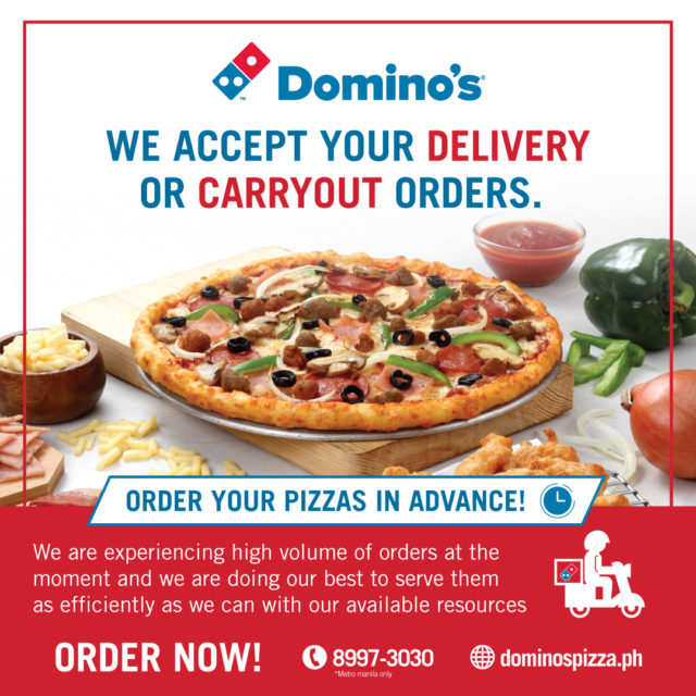 Satisfy Your Pizza Cravings this Quarantine with Domino's Pizza 2 Dominos Pizza delivery