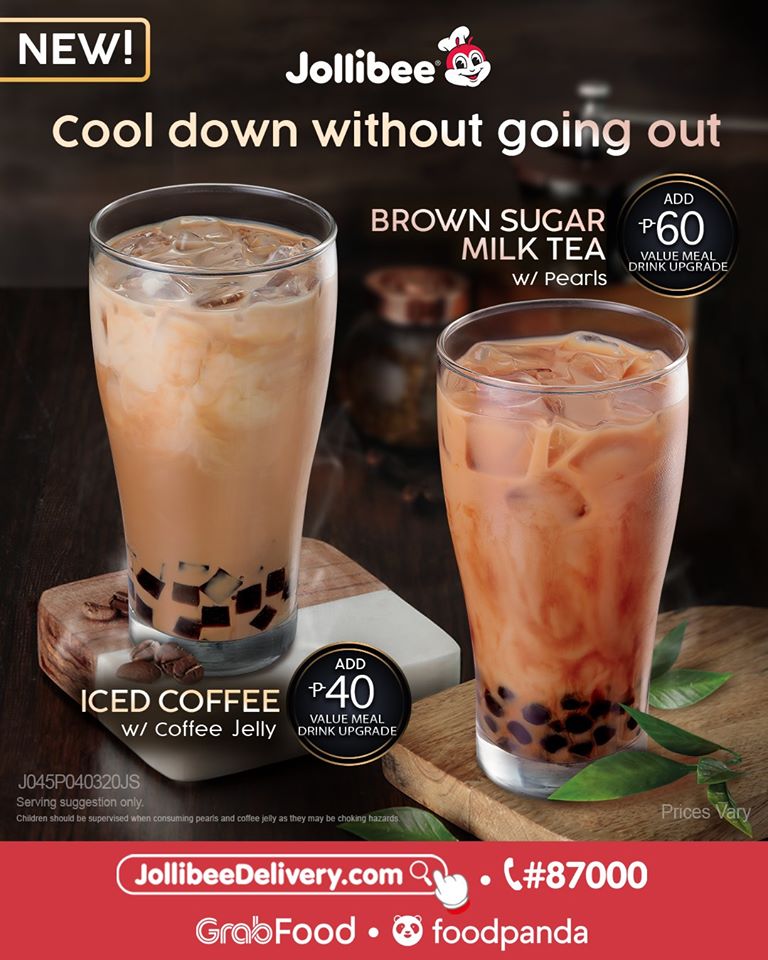 Cool Down at Home with Jollibee's Iced Coffee and Brown Sugar Milk Tea