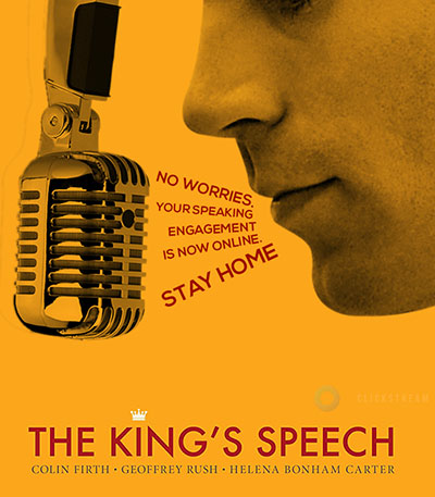 5 Movie Posters Re-Imagined for the Age of COVID-19 5 Kings Speech Movie Poster COVID 19