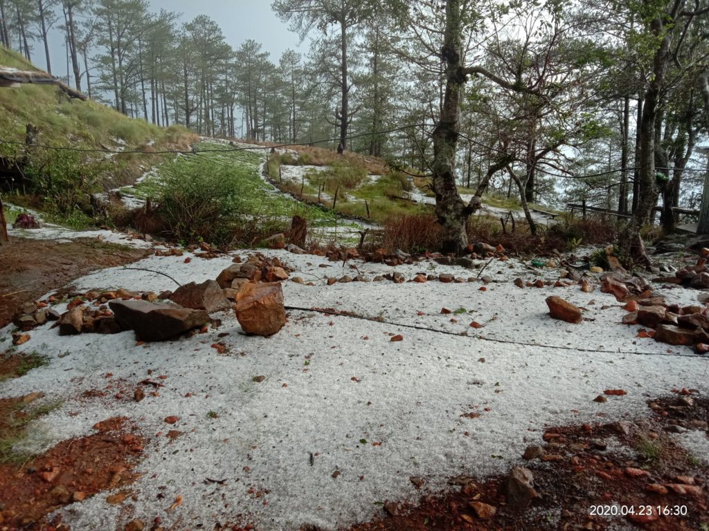 Winter is coming? Benguet experiences a cool and 'icy' summer 3 benguet hailstorm winter 1