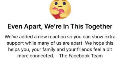 facebook hug reaction 2
