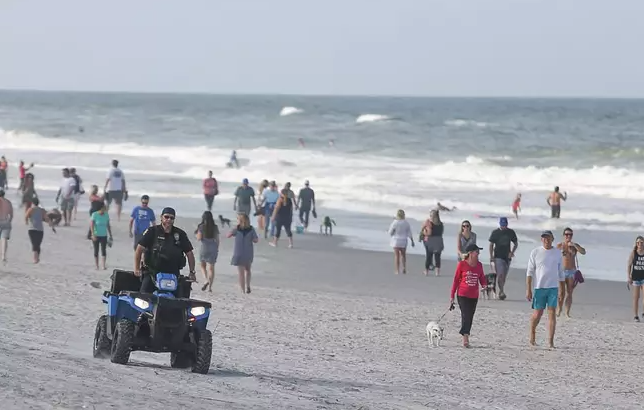 florida beach reopens after lockdown