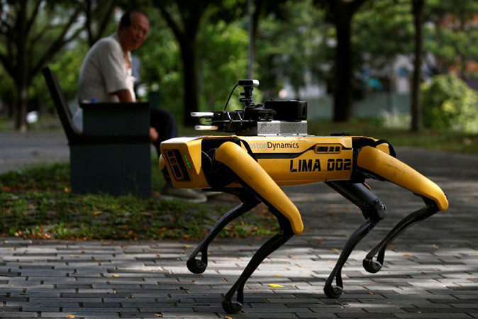 covid 19 robodog singapore