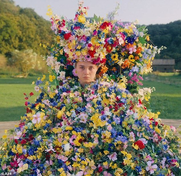 florence pugh midsommar may queen dress