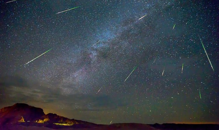meteor shower shooting stars