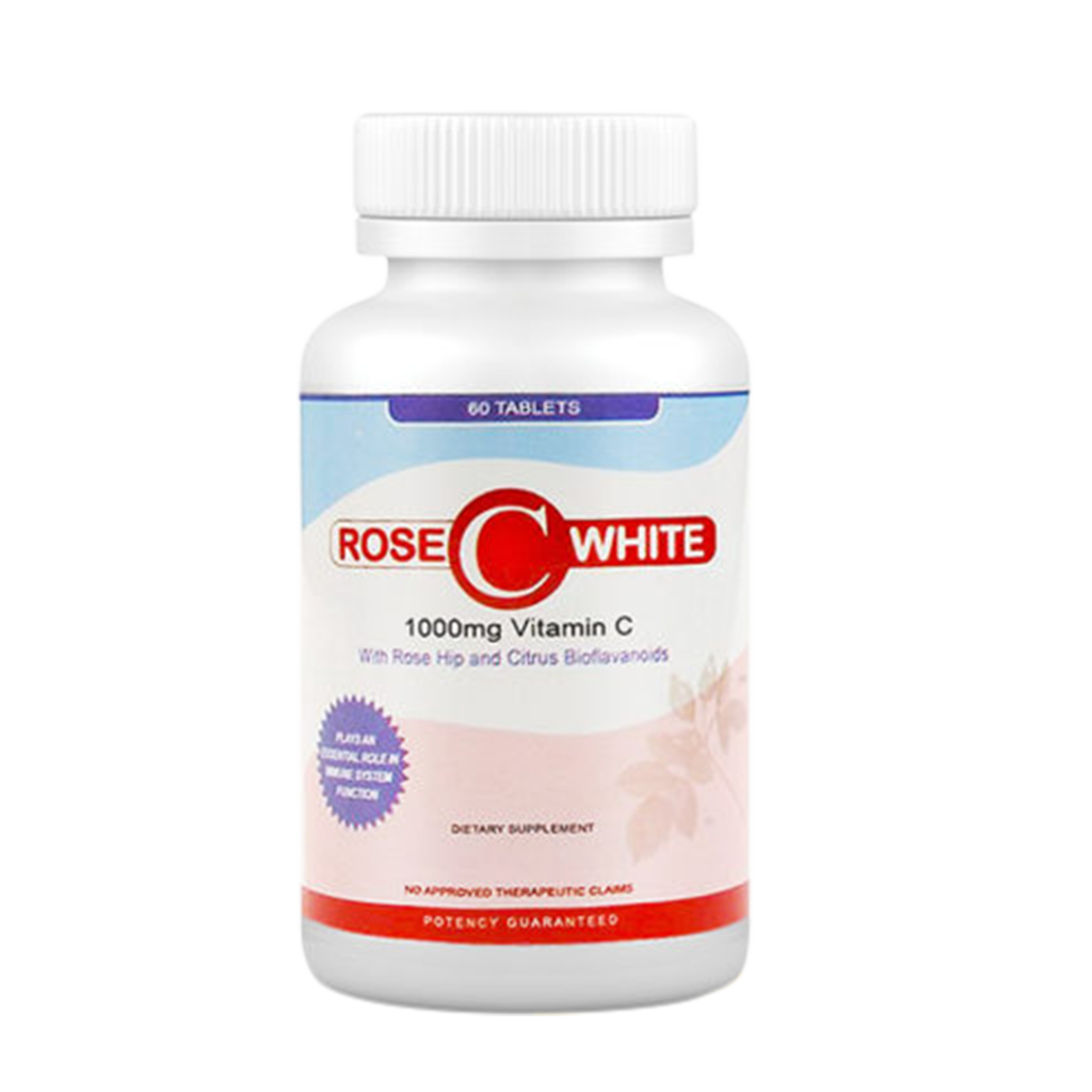 mothers day gifts Rose C White 1000mg Tablets Bottle of 60