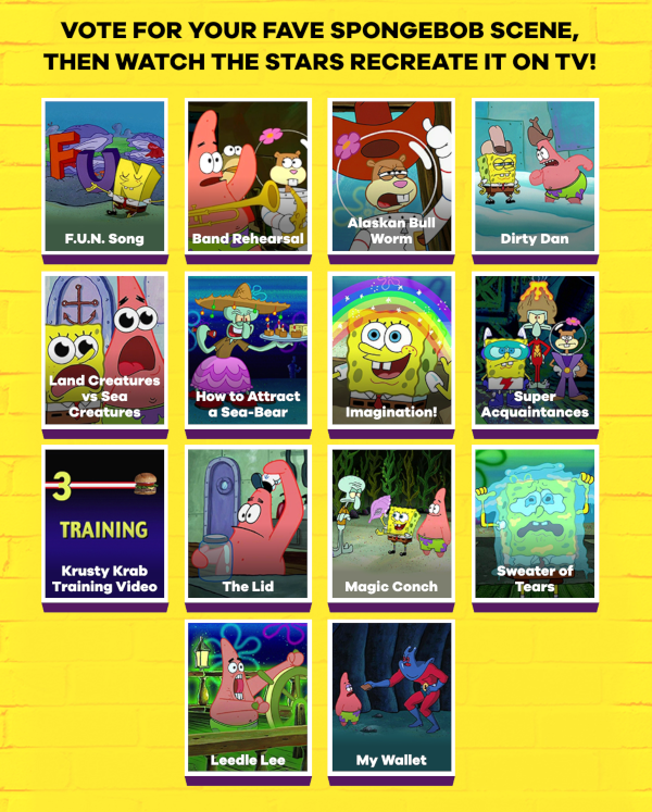 spongebob squarepants fan favorite scenes recreation