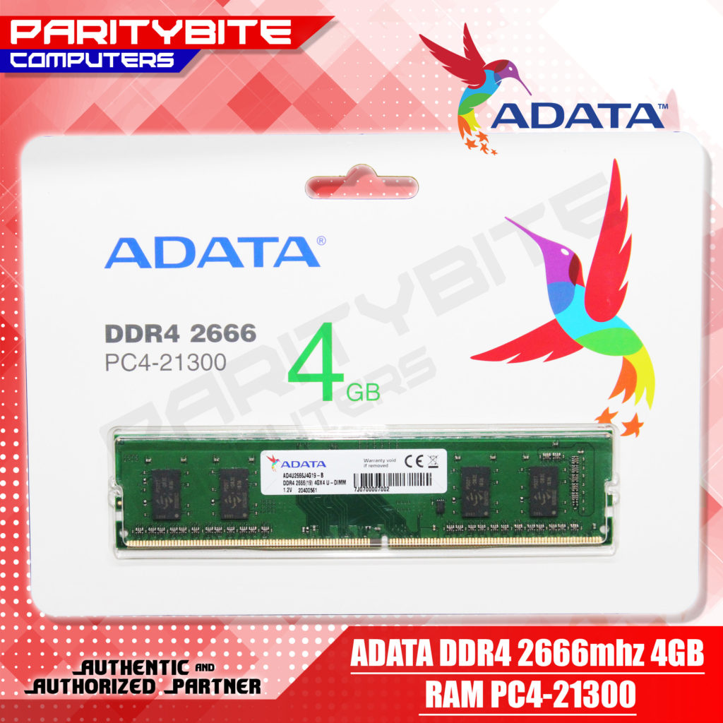 add upgrade pc parts 16 ADATA 4GB DDR4