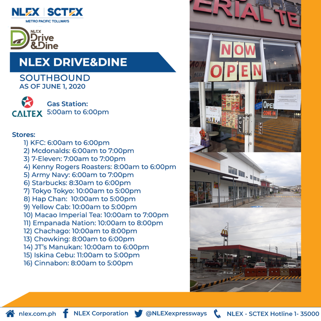nlex sctex rest refuel areas 15