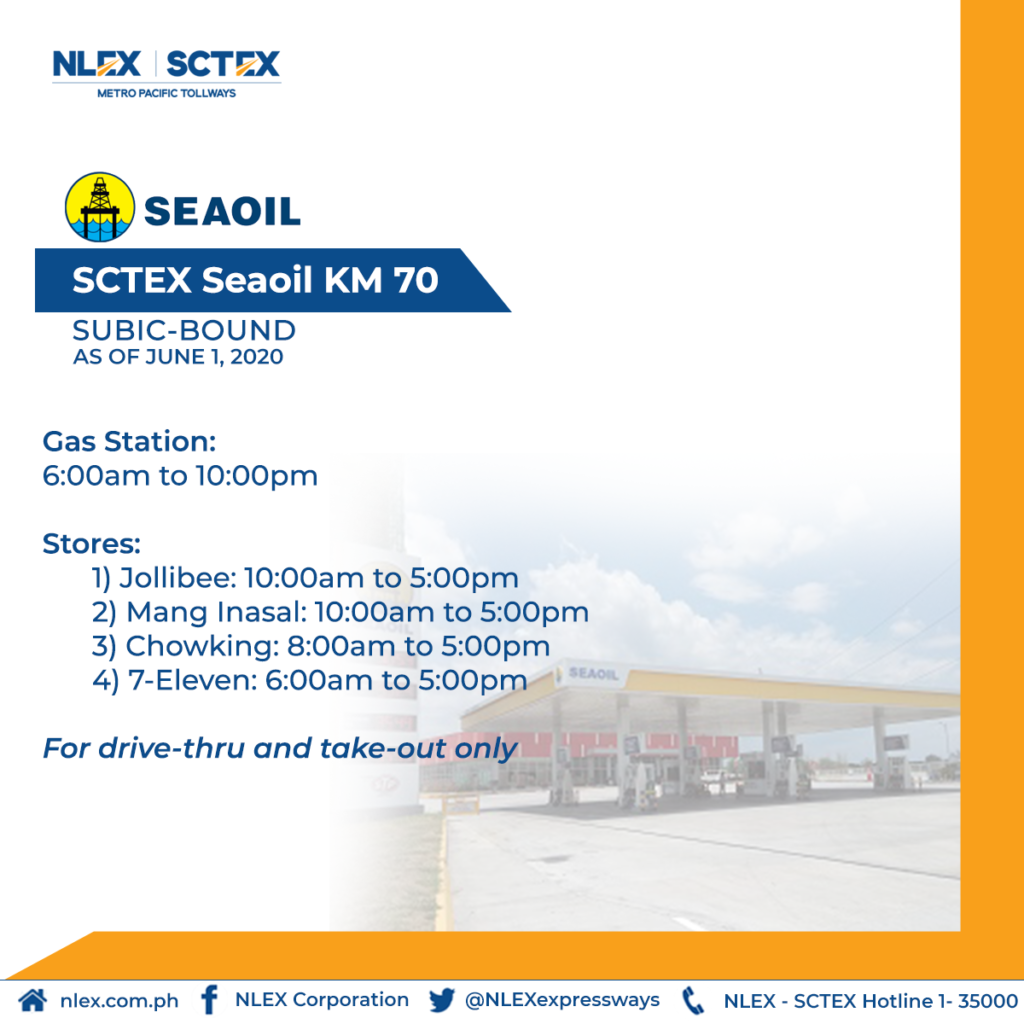 nlex sctex rest refuel areas 9