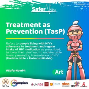 "SaferNow": Educate yourselves and prevent HIV this National HIV Prevention Month 2 PHOTO Treatment as Prevention