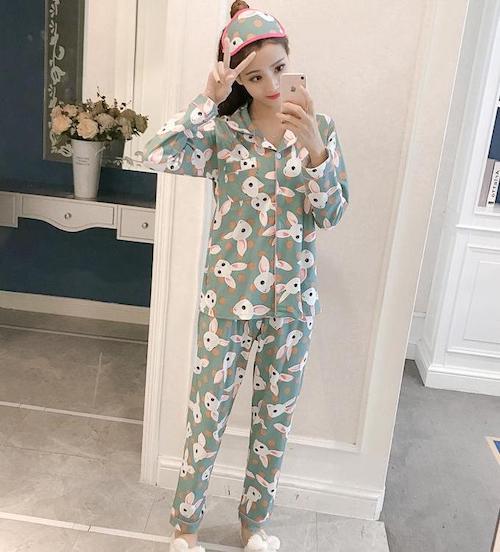 bunny print pajama set lazada