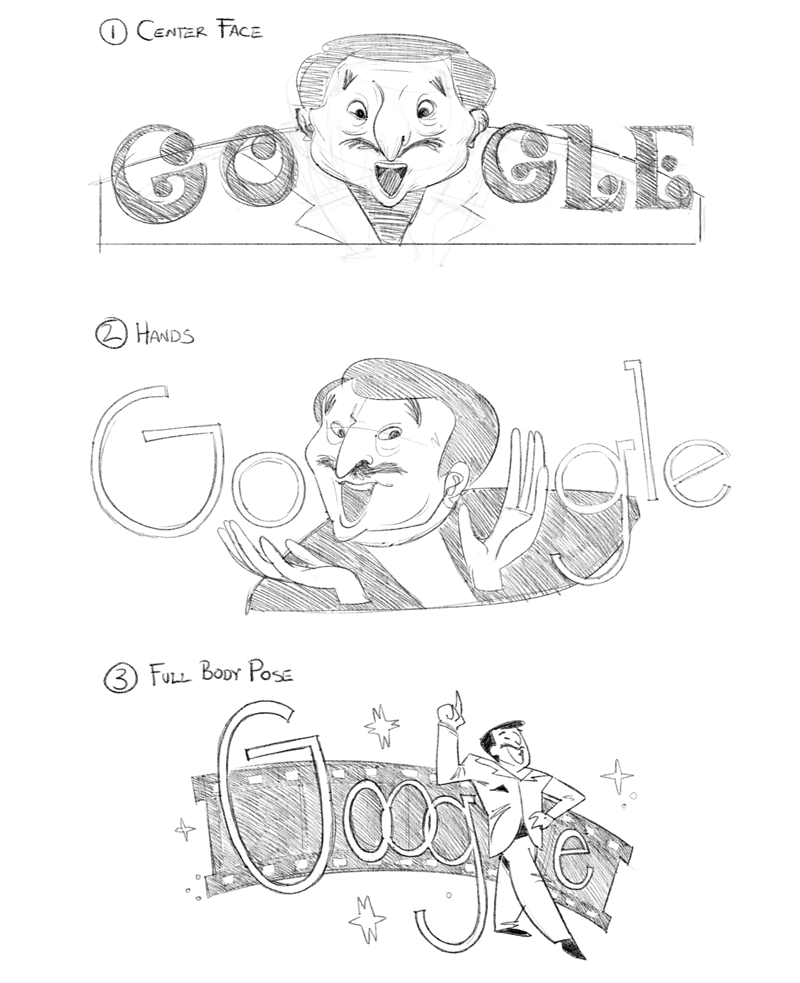 dolphy google doodle sketch