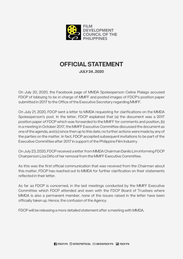 fdcp mmff statement