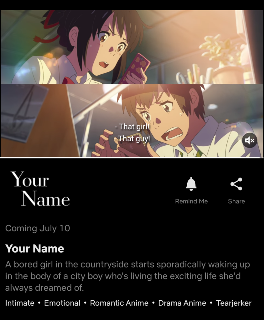 Your Name' might stream soon on Netflix - When In Manila