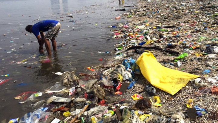 plastic sachet waste pollution