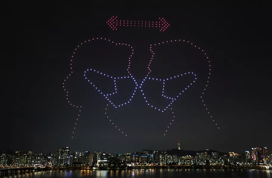 south korean covid 19 drone display 1