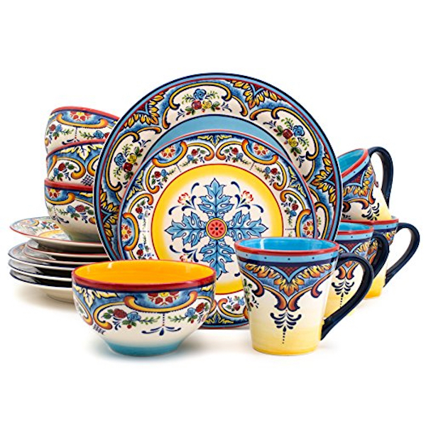 spanish style dinnerware set