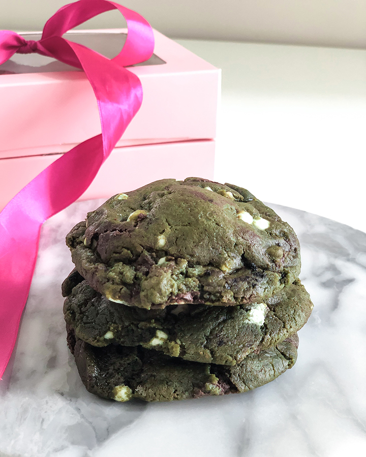 Chewy Gems Matcha Mallow Cookies