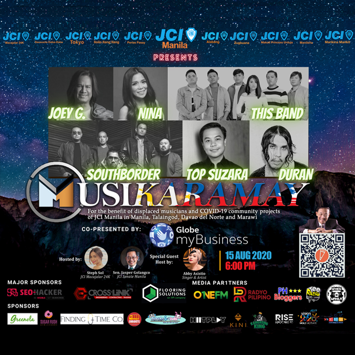 JCI Manila Musikaramay Online Concert August 13 Poster