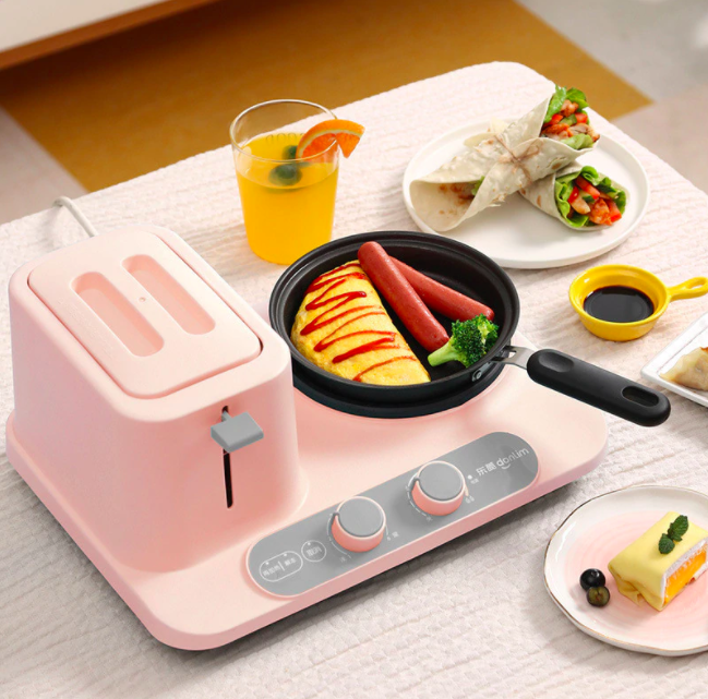 affiliate pink appliances 6 3 in 1 breakfast machine