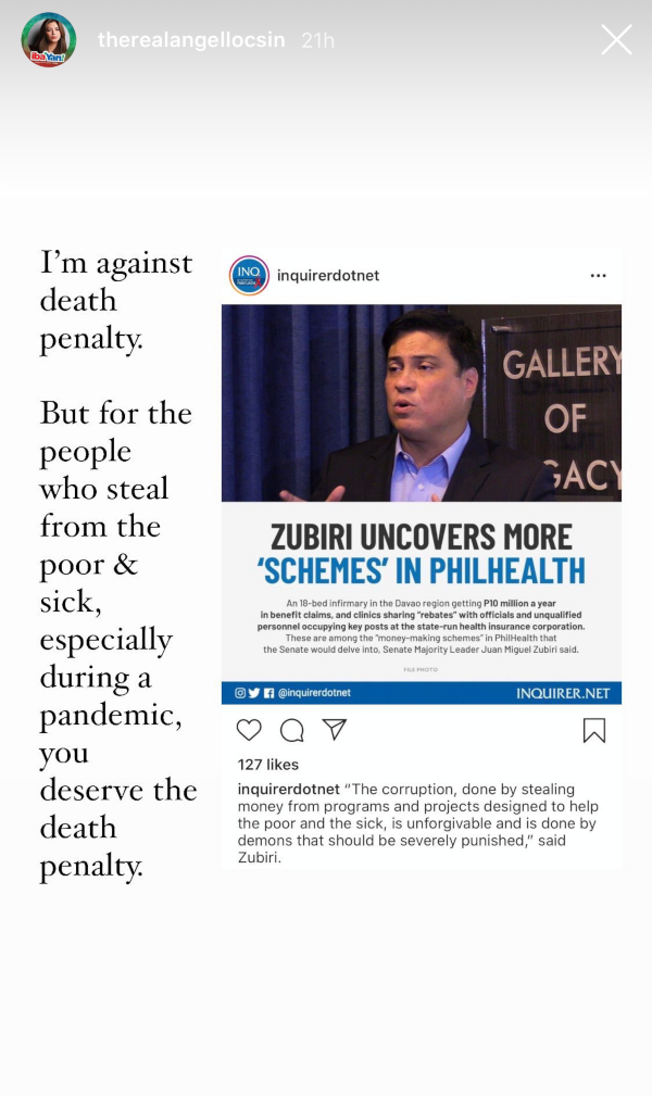 angel locsin ig corrupt