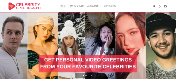 celebrity greetings website