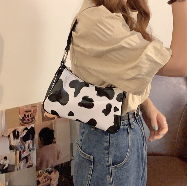 cow print bag shopee