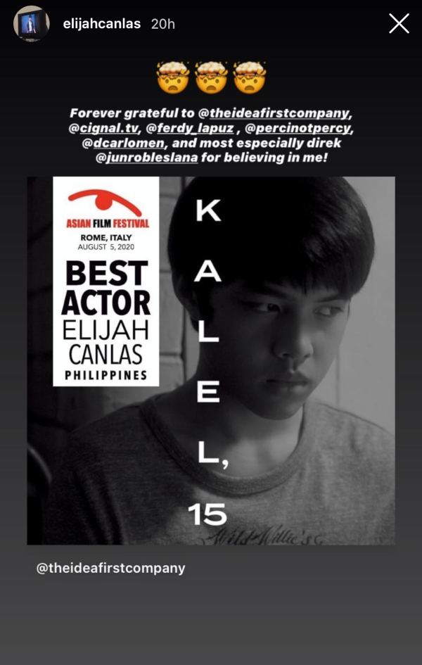 LOOK: 'Gameboys' Elijah Canlas Wins Top Prize in Asian Film Festival in Italy 2 elijah canlas kalel 15