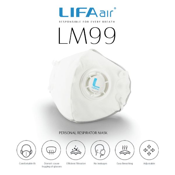 LifaAir LM99 Respirator N95 Mask
