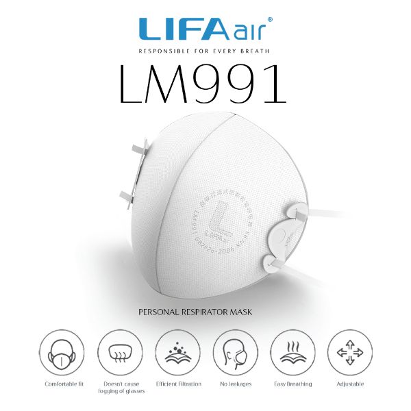 LifaAir LM991 Respirator N95 Mask