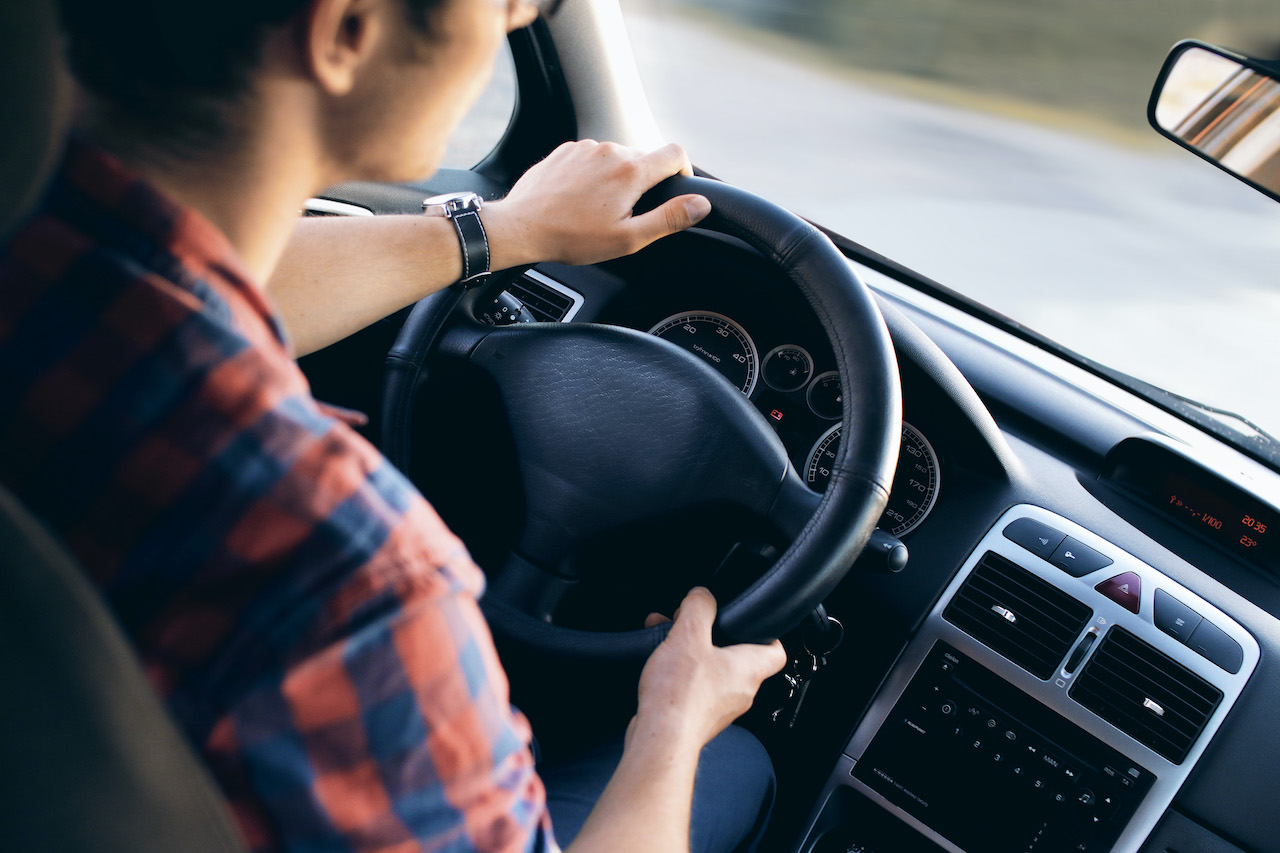 driving person stock photo