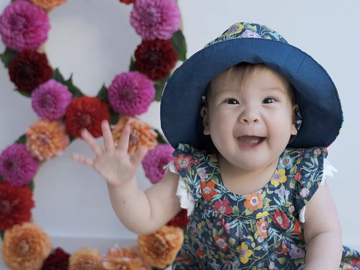 baby dahlia eight months old